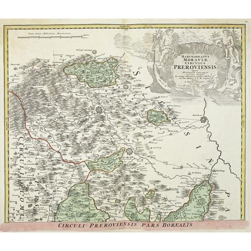 Old map image download for Marchionatus Moraviae circulus Preroviensis.