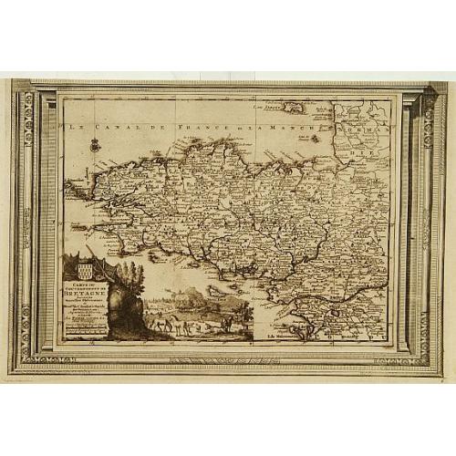 Old map image download for Carte du gouvernement de Bretagne, suivant les nouvelles observations..