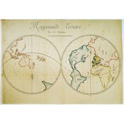 Mappemonde Terrestre.. [manuscript map]