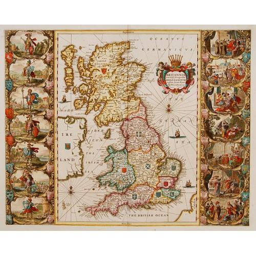 Old map image download for Britannia..Anglo-Saxonum..