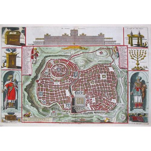 Old map image download for Jerusalem.