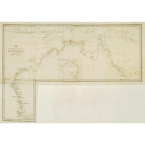 Old map image download for Chart of the intertropical & west coasts of AUSTRALIA as surveyed in the years 1818 to 1822..