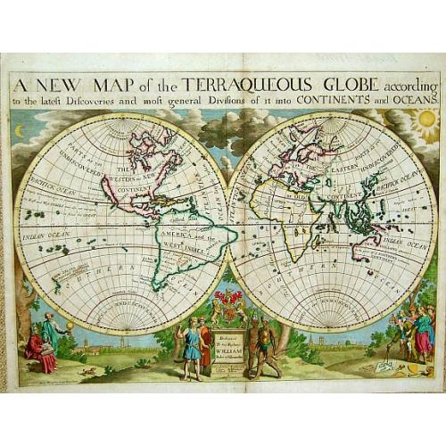 Old map image download for A New Map of the Terraqueous Globe According to the Latest Discoveries ..