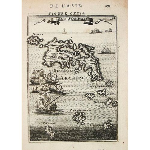 Old map image download for Isle de Stampalia.