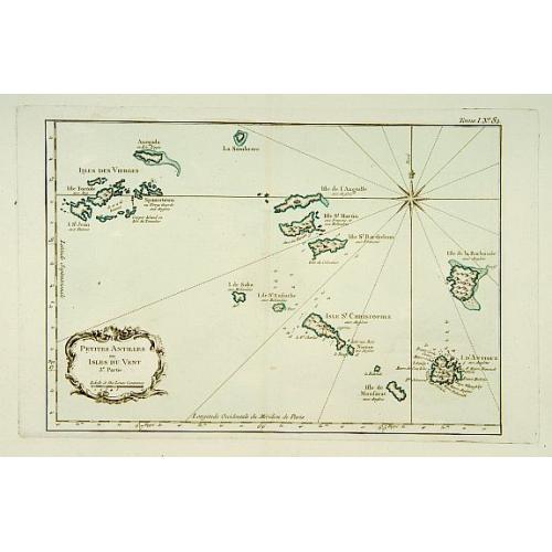 Old map image download for Petites Antilles ou Isle du Vent.. 3ème. Partie.