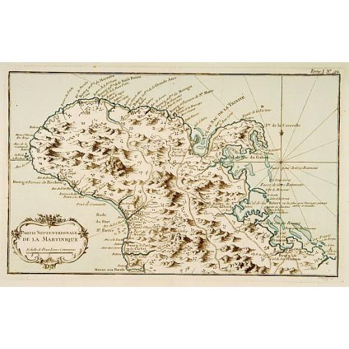 Old map image download for Partie Septentrionale de la Martinique. / Partie Meridionale de la Martinique. [set of 2 maps]