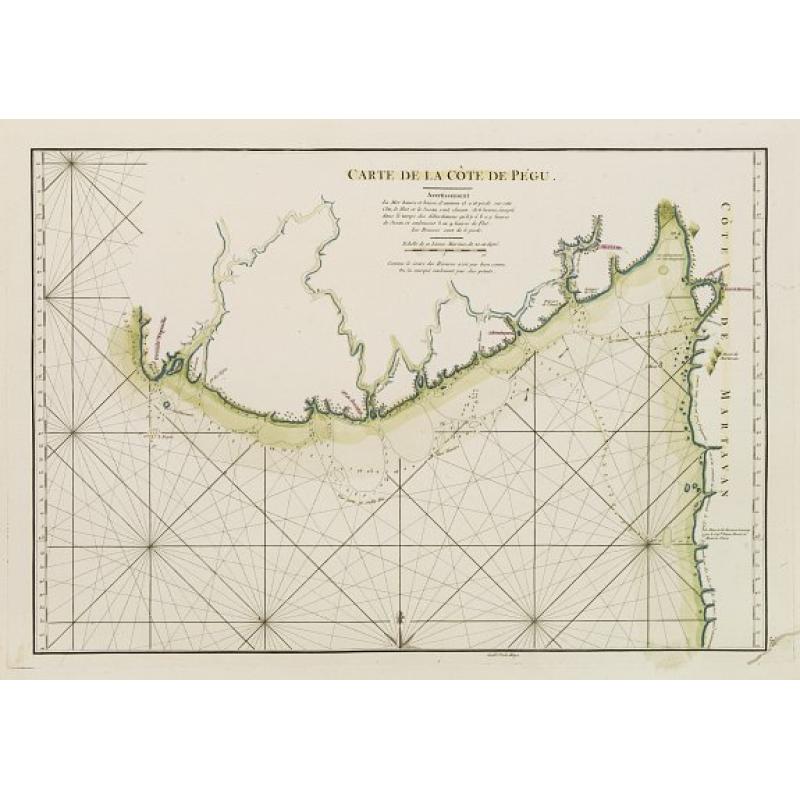 Carte de la Côte de Pégu.