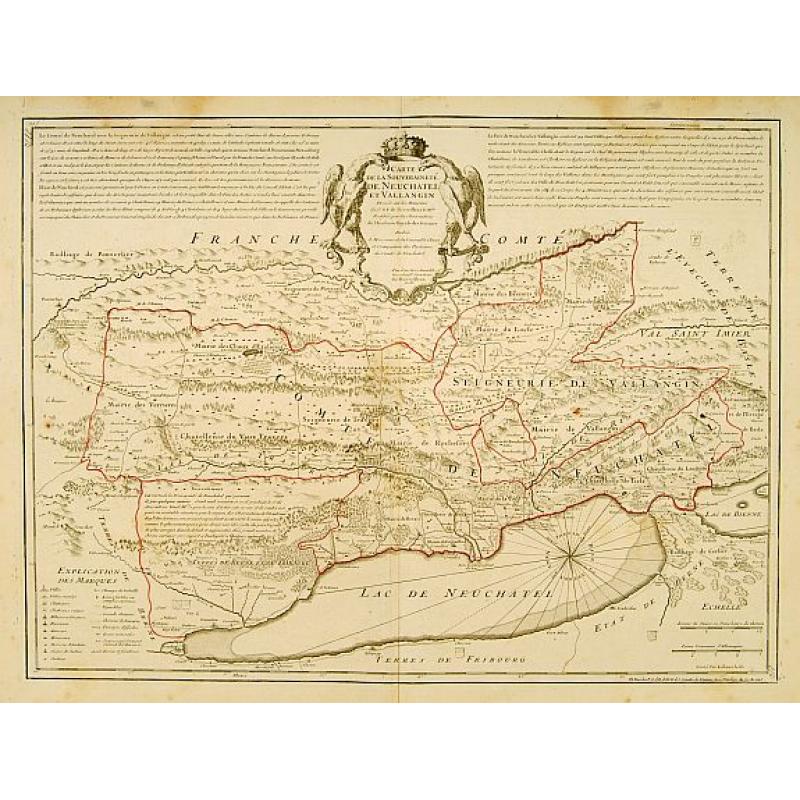 Carte de la Souveraineté de Neufchatel et de Vallangin..