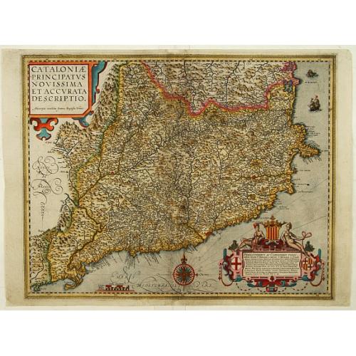 Old map image download for Cataloniae Principatus Novissima et Accurata Descriptio.