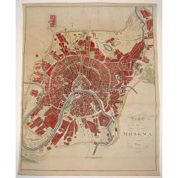 Map von Moskwa.