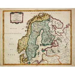 Carte du Royaume de Suede Norwege et Partie de Dannemarck.