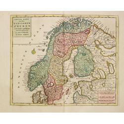 [Lot of 8 maps of Denmark and Scandinavia]  Le Royaume de / Danemark / subdicise en ses principales provences.via