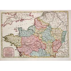 [Lot of 5 maps of the mouth of the Gironde river] Carte des Entrees et Cours de la Gironde