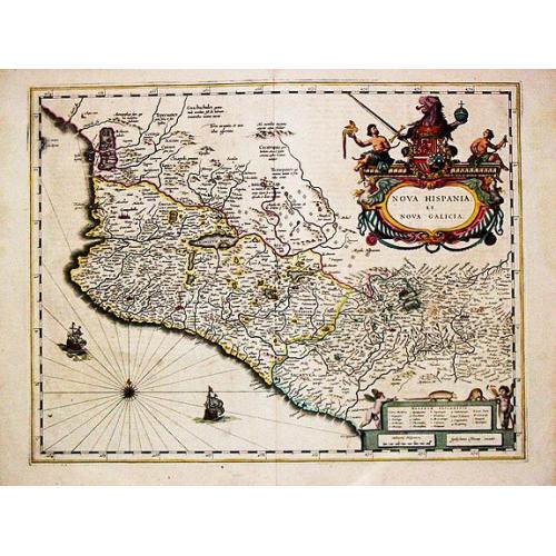 Old map image download for Nova Hispania et Nova Galicia. 