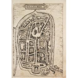 [ lot of 14 maps/views] Caerte vanden lande ende Graefschappe van Hollandt, Midtsgaders het landt van Utrecht, de deelen ende houcken van andere lande annex hollt gelege. 1589.