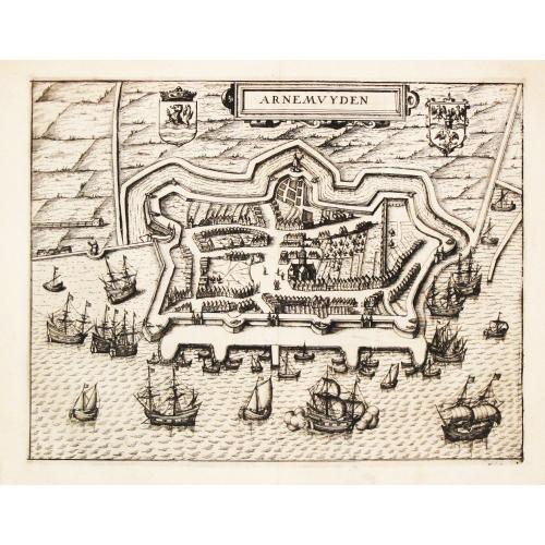 Old map image download for [Lot of 10 maps/plans] Hollandia Comitatus.