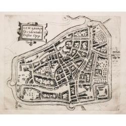 [ lot of 14 maps/views] Caerte vanden lande ende Graefschappe van Hollandt, Midtsgaders het landt van Utrecht, de deelen ende houcken van andere lande annex hollt gelege. 1589.