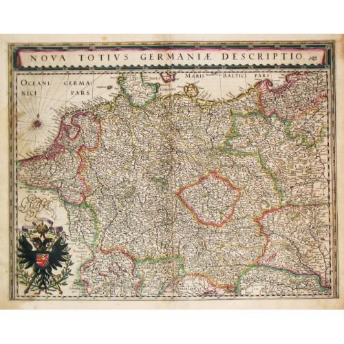 Old map image download for [Lot of 14 maps of Germany] Nova Totius Germaniae Descriptio.