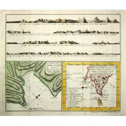 Kaart van de Good Success Baai in de Straat van le Maire. / Kaart van het Z.O.gedeelte van het Vuurland de Straat Le Maire en een gedeelte van Staaten-Land 1769.