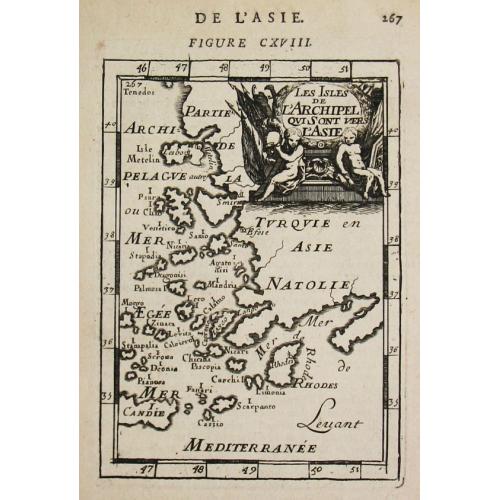 Old map image download for Les Isles de l'Archipel qui sont vers l'Asie.