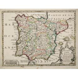 Nouvelle Carte du Royaume d' Espagne.