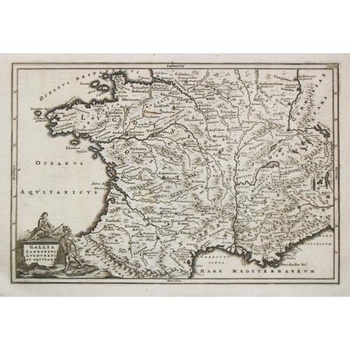 Old map image download for [Lot of 17 maps]   L' ISLE DE FRANCE Pariensis agri descriptio. Francois de la Hoeye fecit, Jean le Clerc excud.