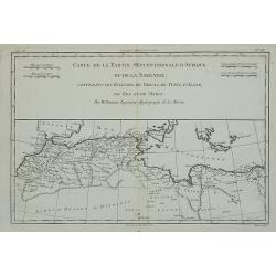 Carte de la Partie Septentrionale d'Afrique ou de la Barbarie, ...