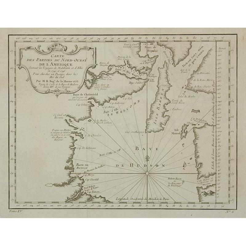 Carte Des Parties Du Nord-Ouest De L'Amerique . . .