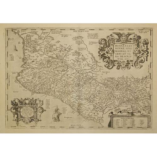 Old map image download for Hispaniae Novae sivae magnae, ...