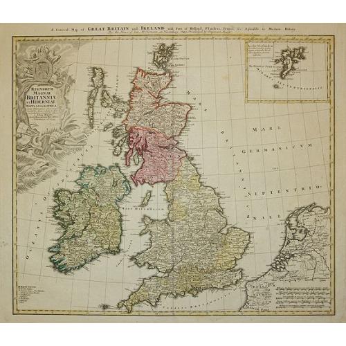 Old map image download for Regnorum Magnae Britanniae et Hiberniae ...