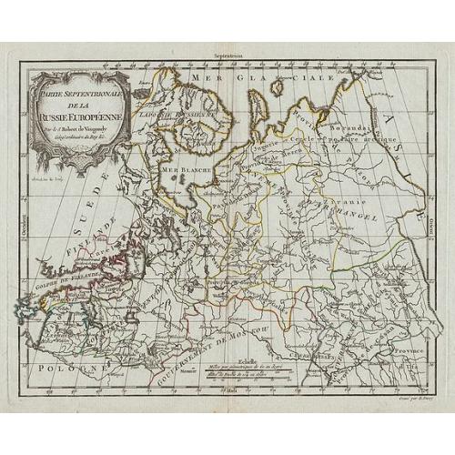 Old map image download for Partie Septentrionale de la Russie Européenne.