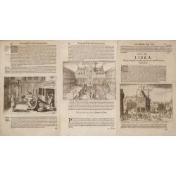 [ lot of 14 maps/views] Caerte vanden lande ende Graefschappe van Hollandt, Midtsgaders het landt van Utrecht, de deelen ende houcken van andere lande annex hollt gelege. 1589.