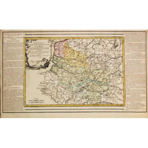 Old map image download for [Lot of 17 maps]   L' ISLE DE FRANCE Pariensis agri descriptio. Francois de la Hoeye fecit, Jean le Clerc excud.