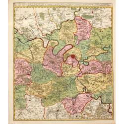 Carte Particulire du terroir et des Environs de Paris qui est la plus grande partie de L' Isle de France.