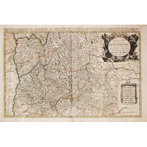 Old map image download for [Lot of 6 maps of southern France] Le Gouvernement General de Dauphine, Divise en Haut et Bas.