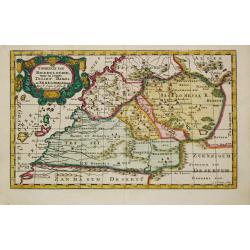 [Lot of 6 maps of North Africa. and the African coasts of the Mediterranean. ] T Gedeelte van Barbaryen waar in leggen de Ryken van Tunis en Tripoli.