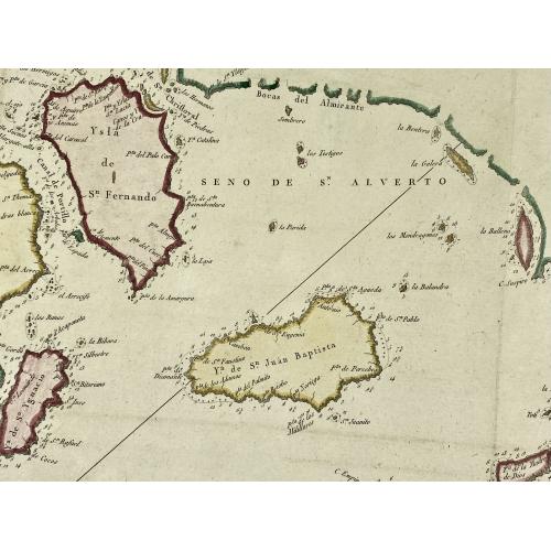 Old map image download for [Lot of 2 maps] Important plan of Port Bucarelli 1384 / Chart of the entrance of "Bassin de L'Quest", La Perouse. 1709