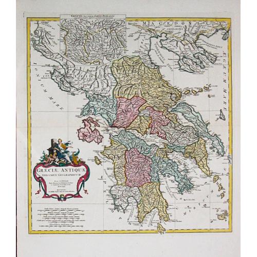 Old map image download for [Lot of 5 maps of Greece]. Candia olim Creta.