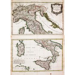 [Lot of 10 maps / views of ltaly. ] Patrimonio dis Pietro,Sabina et Ducato di Castro Sabina et Ducato di Castro