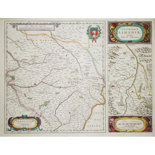 Old map image download for [Lot of 17 maps]   L' ISLE DE FRANCE Pariensis agri descriptio. Francois de la Hoeye fecit, Jean le Clerc excud.