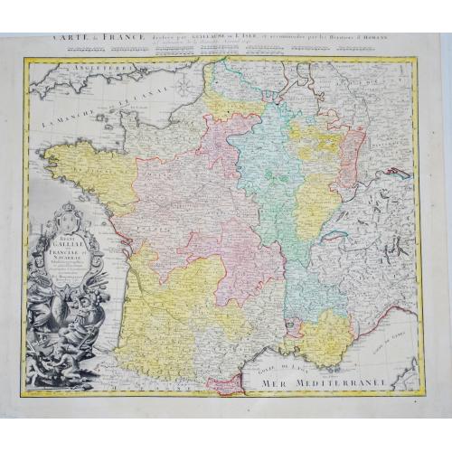 Old map image download for [Lot of 17 maps]   L' ISLE DE FRANCE Pariensis agri descriptio. Francois de la Hoeye fecit, Jean le Clerc excud.