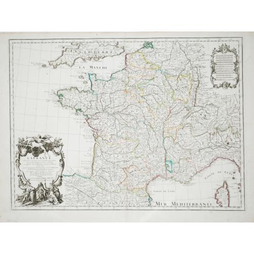 Old map image download for [Lot of 3 maps of France]