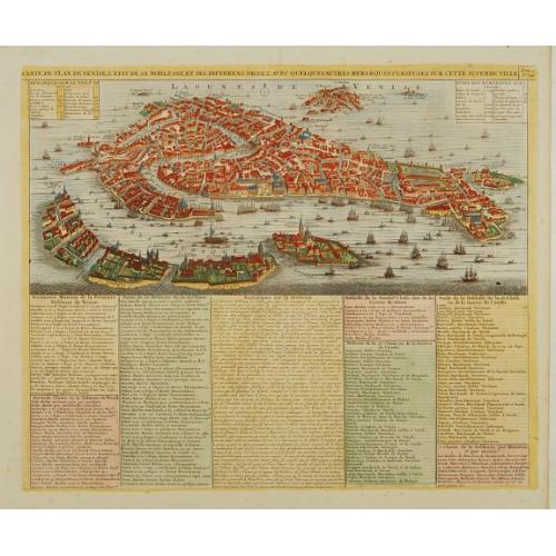 Old map image download for Carte du plan de Venise..