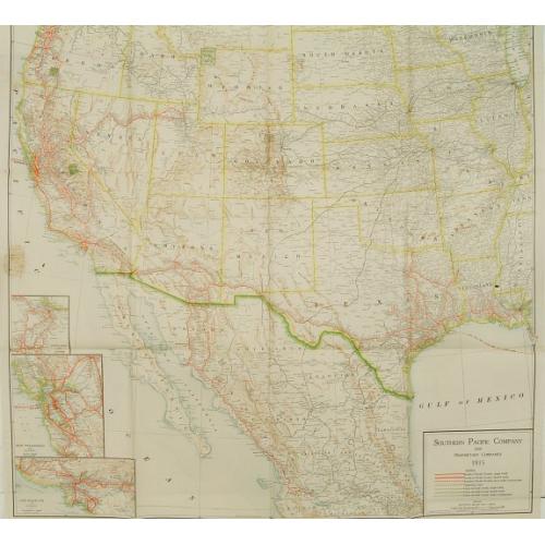 Old map image download for Southern Pacific Company and proprietary companies.