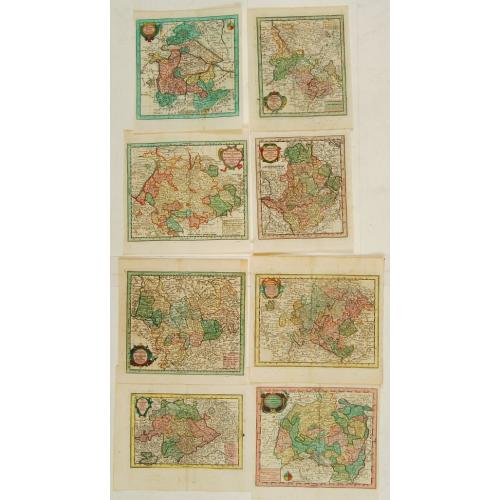 Old map image download for 8 Maps of German provinces..