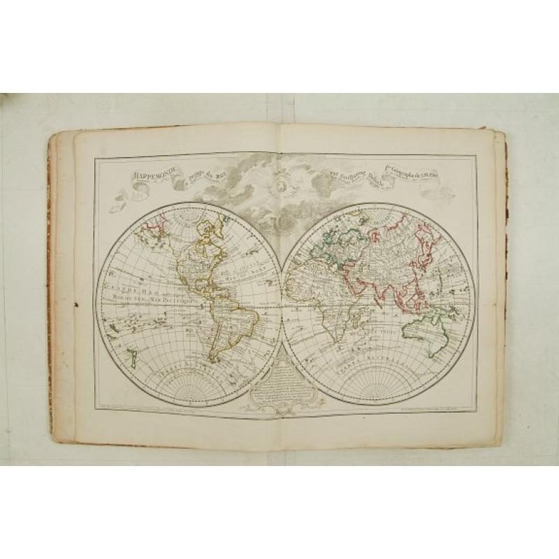 Atlas Géographique des quatre parties du monde par Guillaume de L'Isle et Phil. Buache.