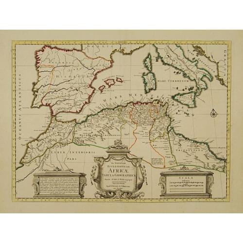 Old map image download for In Notitiam Ecclesiasticam Africae Tabula Geographica.