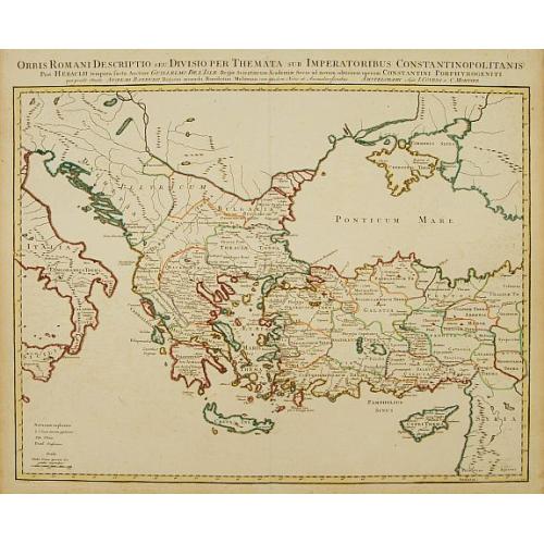 Old map image download for Orbis Romani Descriptio seu Divisio per Themata. .