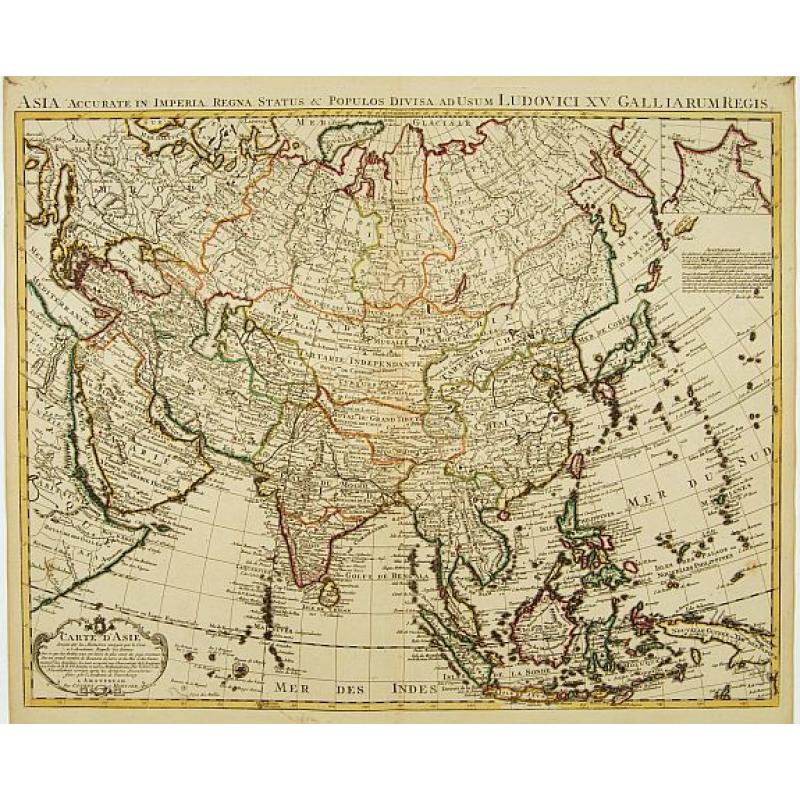 Carte d'Asie dressée sur les Mémoires..