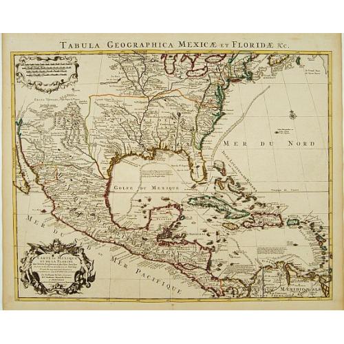 Old map image download for Carte du Mexique et de la Floride des Terres Angloises et des Isles Antilles. . .